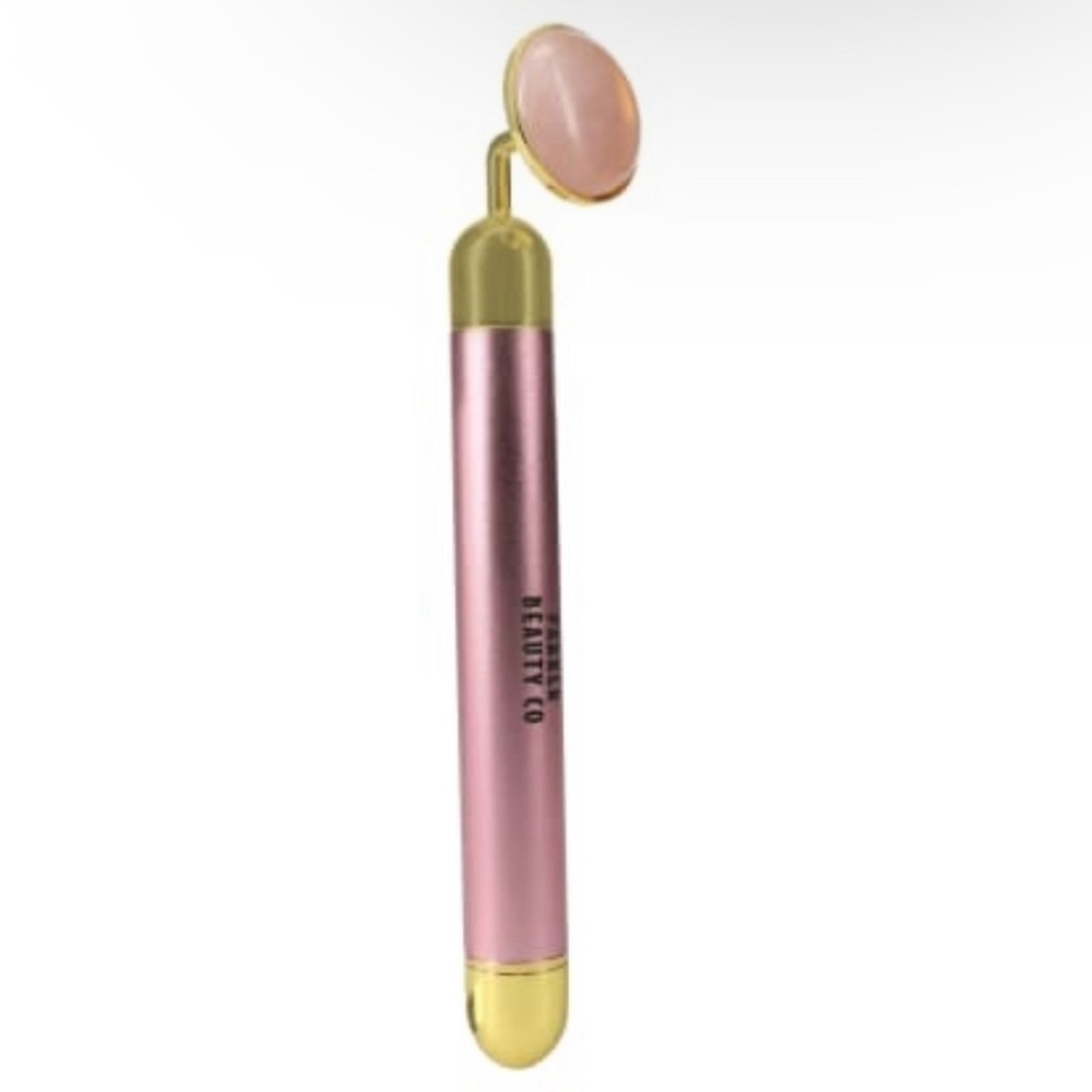 NIB! Rose Quartz Crystal Vibrating Facial Massager
